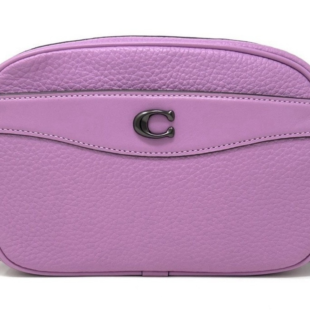 Coach Purple Leather Crossbody Bag